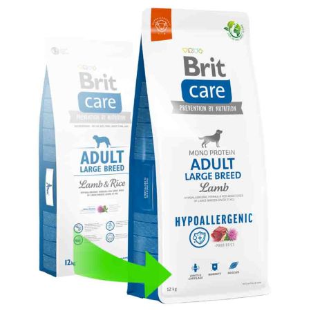 Brit Care Mono Protein Hipoalerjenik Kuzulu Büyük Irk Yetişkin Köpek Maması 12kg