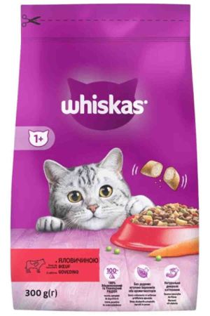 Whiskas Biftekli ve Havuçlu Yetişkin Kedi Maması 300gr