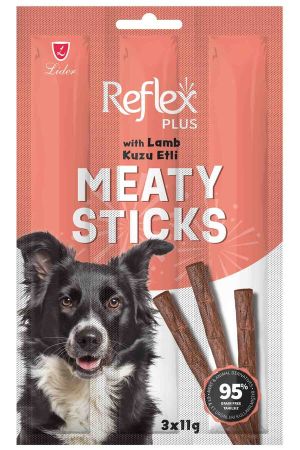 Reflex Plus Kuzulu Çubuk Yetişkin Köpek Ödül Maması 3lü