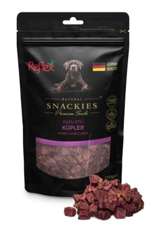 Reflex Snackies Natural Kuzu Etli Küp Tahılsız Köpek Ödül Maması 170gr