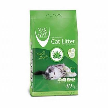 VanCat Aloe Vera Kokulu İnce Taneli Kedi Kumu 2x10 Kg 