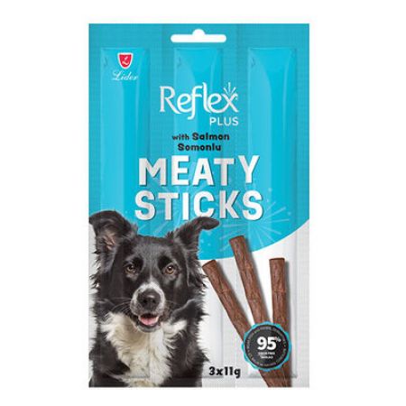 Reflex Plus Meaty Sticks Somonlu Tahılsız Köpek Ödül Çubuğu 3x11 Gr 