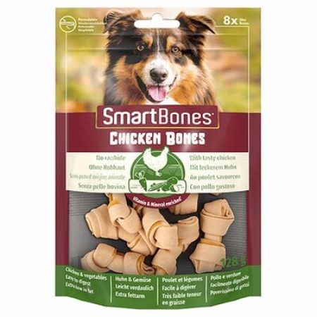 SmartBones Tavuklu Düğüm Köpek Ödül Kemiği Mini 128 Gr 