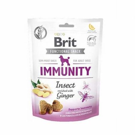 Brit Immunity Bağışıklık Destekleyici Zencefil ve Larva Proteinli Köpek Ödülü 150 Gr 