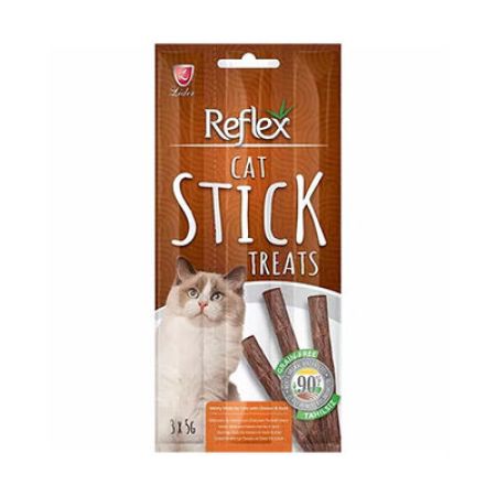 Reflex Stick Tavuklu ve Ördekli Tahılsız Kedi Ödül Çubuğu 3x5 Gr 