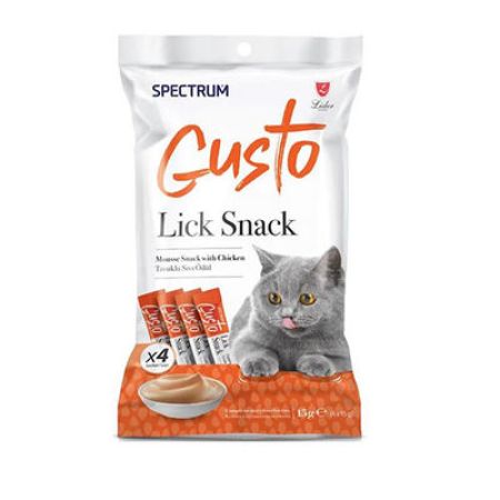 Spectrum Gusto Tavuklu Sıvı Kedi Ödül Maması 4x15 Gr 