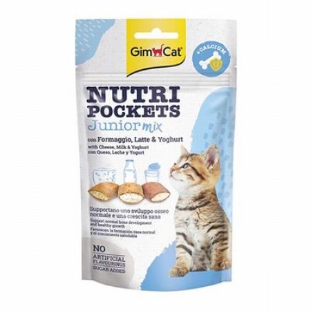 GimCat Nutripockets Junior Mix Yavru Kedi Ödülü 60 Gr 