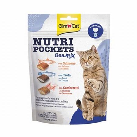 GimCat Nutripockets Sea Mix Taurinli Kedi Ödülü 150 Gr 