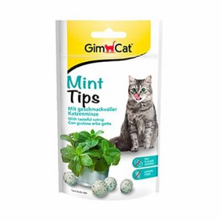 GimCat Mint Tips Kedi Otlu Tahılsız Kedi Ödülü 40 Gr 