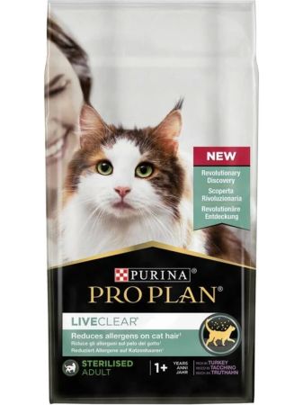 Pro Plan LiveClear Hindili Alerjen Azaltan Kısırlaştırılmış Yetişkin Kedi Maması 7 kg