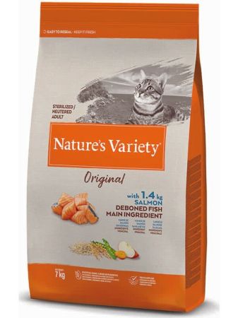 Nature Variety Cat Sterilized Salmon 7 Kg