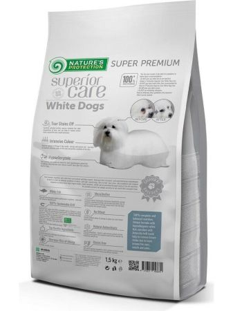 Nature's Protection Tahılsız %78 Hayvansal Proteinli Balıklı Küçük Irk Beyaz Köpek Maması 1.5 kg