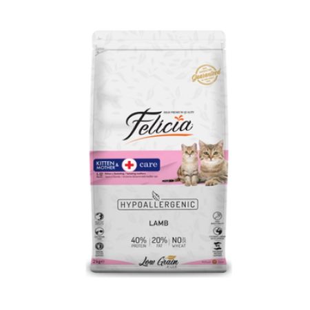 Felicia Düşük Tahıllı Kuzu Etli Yavru Kedi Maması 12 KG