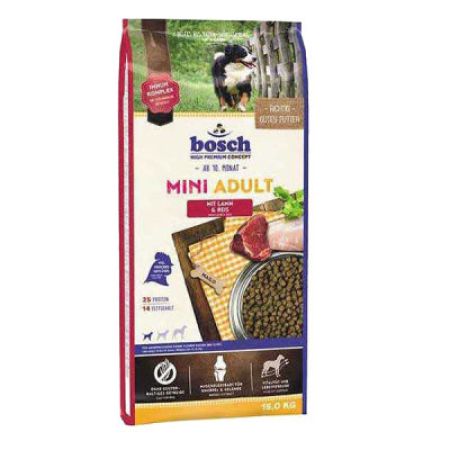 Bosch Glutensiz Kuzu Etli Küçük Irk Köpek Maması 15 KG