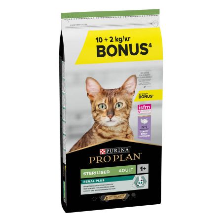 Pro Plan Sterilised Hindili Kısırlaştırılmış Yetişkin Kedi Maması 10 kg + 2 kg HEDİYE!