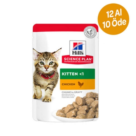 Hill's SCIENCE PLAN Tavuklu Yavru Yaş Kedi Maması 85 gr (12 adet)