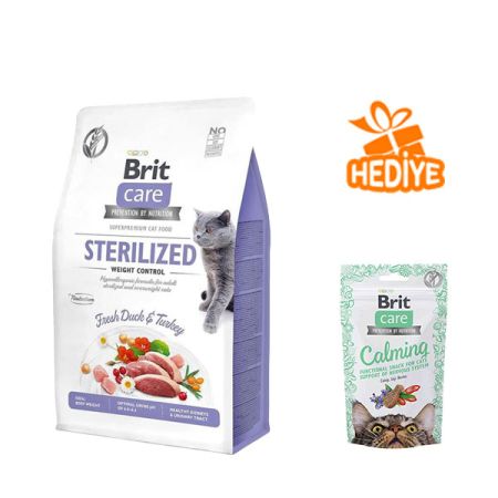 Brit Care Tahılsız Ördek ve Hindili Kısırlaştırılmış Kedi Maması 2 Kg