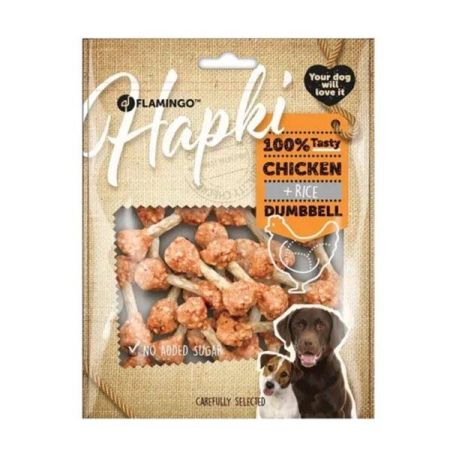 Flamingo Hapki Dumbell Tavuklu ve Pirinçli Köpek Ödül Maması 150 gr