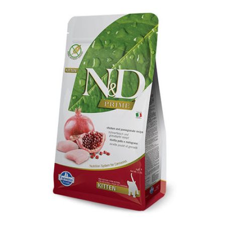 N&D Tahılsız Tavuklu ve Narlı Yavru Kedi Maması 5 KG