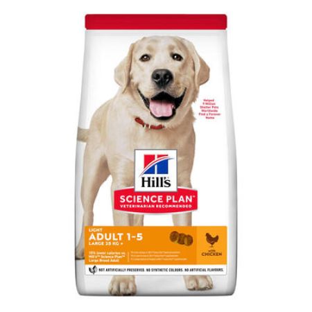 Hill's SCIENCE PLAN Light Büyük Irk Tavuklu Yetişkin Köpek Maması 14kg