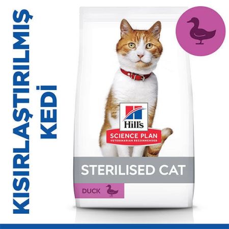 Hill's Science Plan Ördekli Kısırlaştırılmış Yetişkin Kedi Maması 3 Kg