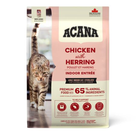 Acana Indoor Entree Tavuklu ve Hindili Etli Kısırlaştırılmış Kedi Maması 4,5kg