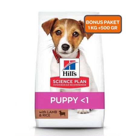 Hill's SCIENCE PLAN Kuzulu Küçük Irk Yavru Köpek Maması 1kg + 500gr HEDİYE!