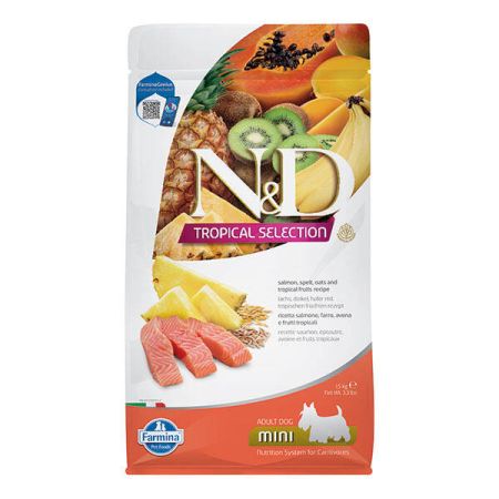 N&D Tropical Selection Somonlu Küçük Irk Yetişkin Köpek Maması 1,5 KG