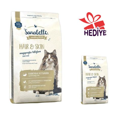 Sanabelle Glutensiz Hair&Skin Kedi Maması 10 kg