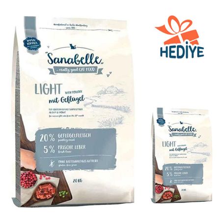 Sanabelle Glutensiz Light Kedi Maması 10 kg