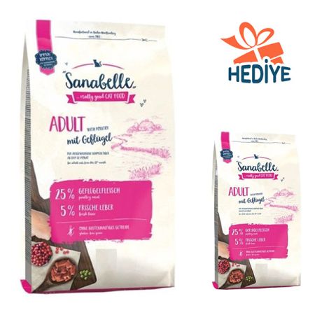 Sanabelle Glutensiz Kümes Hayvanlı Yetişkin Kedi Maması 10 kg