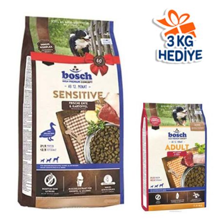 Bosch Sensitive Ördekli ve Patatesli Köpek Maması 15 kg