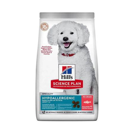 Hill's SCIENCE PLAN Hypoallergenic Somonlu Küçük Irk Tahılsız Yetişkin Köpek Maması 1,5kg
