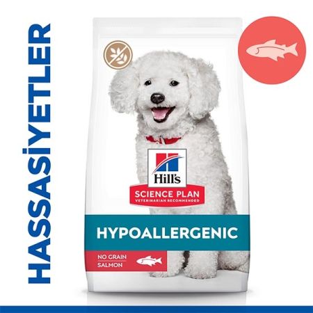 Hill's SCIENCE PLAN Hypoallergenic Somonlu Orta Irk Tahılsız Yetişkin Köpek Maması 12kg