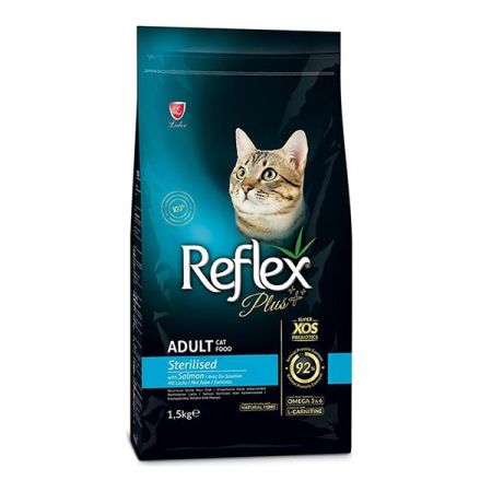 Reflex Plus Somon Balıklı Kısırlaştırılmış Kedi Maması 1,5 KG + 500 GR