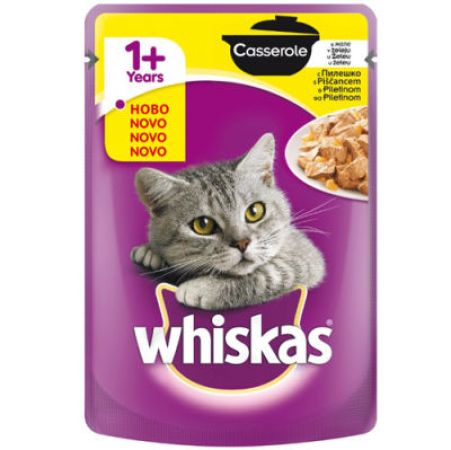 Whiskas Pouch Güveçte Tavuk Etli Kedi Yaş Maması 85 Gr