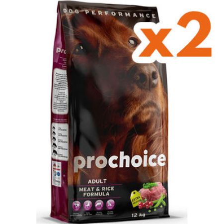 Pro Choice Meat Etli Köpek Maması 12 Kg x 2 Adet