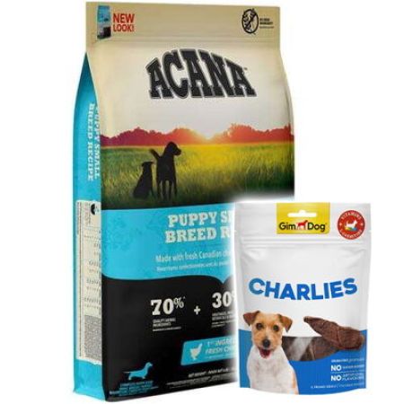 Acana Puppy Small Küçük Irk Yavru Tahılsız Köpek Maması 6 Kg + Gimdog 70 Gr Köpek Ödülü