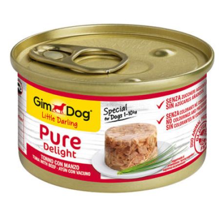 Gimdog Pure Delight Ton Balığı Biftek Köpek Konservesi 85 Gr