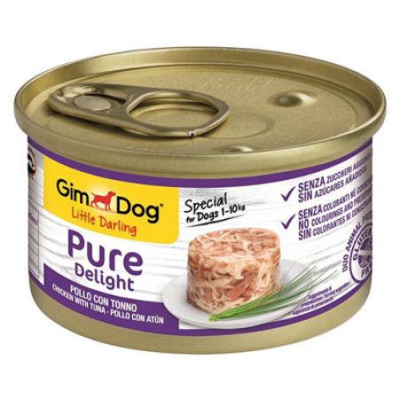 Gimdog Pure Delight Ton Balığı Tavuklu Köpek Konservesi 85 Gr