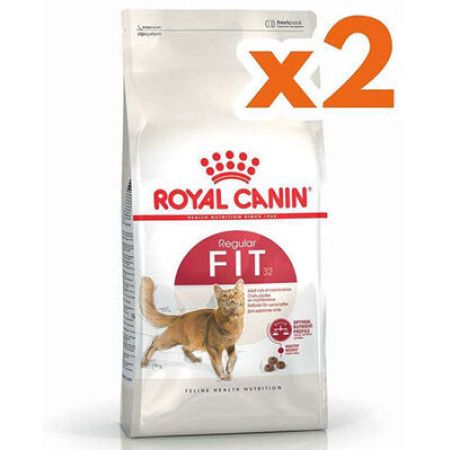 Royal Canin Regular Fit Kedi Maması 4 Kg x 2 Adet + 2 Adet Wanpy Creamy Treat 5x14 Gr