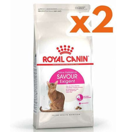 Royal Canin Savour Exigent Seçici Kedi Maması 4 Kg x  2 Adet + 2 Adet Wanpy Creamy Treat 5x14 Gr