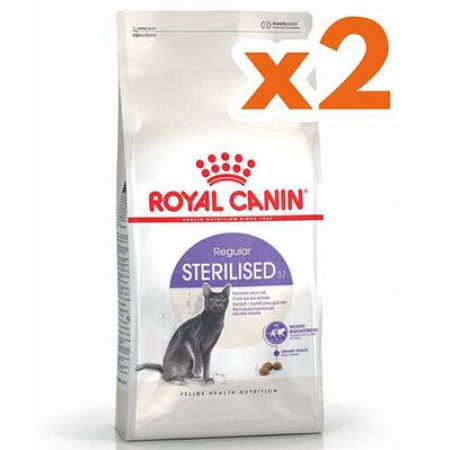Royal Canin Sterilised Kısırlaştırılmış Kedi Maması 4 Kg x 2 Adet + 2 Adet Wanpy Creamy Treat 5x14 Gr