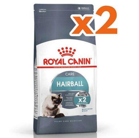 Royal Canin Hairball Tüy Yumağı Kontrolü Kedi Maması 2 Kg x 2 Adet + 2 Adet Wanpy Creamy Treat 5x14 Gr