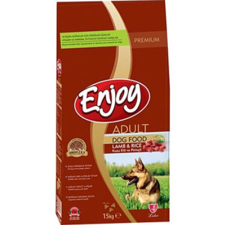 Enjoy Lamb Kuzu Etli Yetişkin Köpek Maması 15 Kg