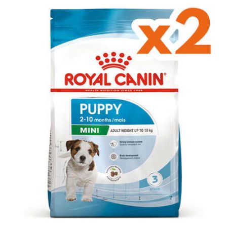 Royal Canin Mini Puppy Küçük Irk Yavru Köpek Maması 4 Kg x 2 Adet + 2 Adet Wanpy Creamy Treat 5x14 Gr