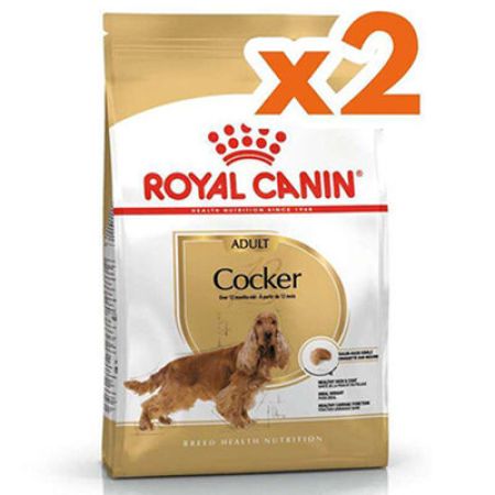 Royal Canin Cocker Irkına Özel Köpek Maması 3 Kg x 2 Adet + 2 Adet Wanpy Creamy Treat 5x14 Gr