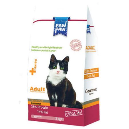 Paw Paw Gourmet Gurme Yetişkin Kedi Maması 1000 Gr