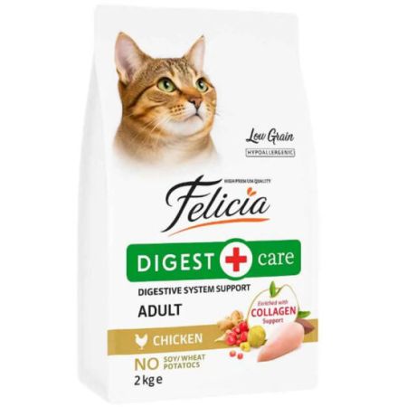 Felicia Hypoallergenic Düşük Tahıllı Tavuk Etli Kedi Maması 2 Kg
