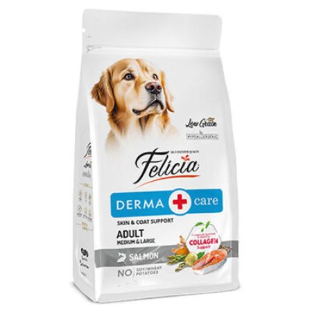 Felicia Hypoallergenic Düşük Tahıllı Somonlu Yetişkin Köpek Maması 15 Kg + Temizlik Mendili